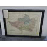 Framed Map - Dorsetshire