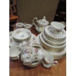 Quantity of Royal Albert Moss Rose China