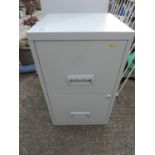 Two Drawer Metal Filing Cabinet