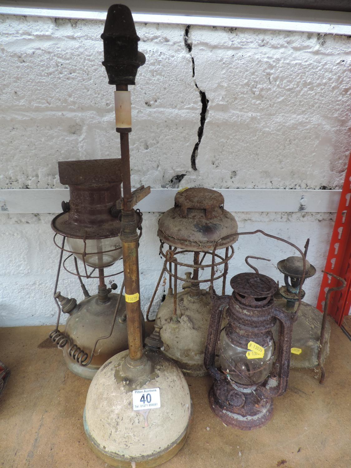 Various Tilley and other Lamps
