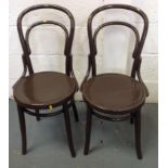 Pair of Painted Bentwood Chairs