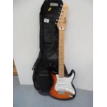Rockwood Stratocaster Guitar with Bag, Strap and Amp