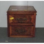 Small Mahogany Two Drawer Chest