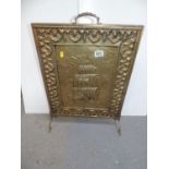 Brass Ship Fire Screen