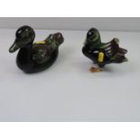 2x Duck Ornaments