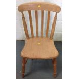 Pine Slat Back Chair