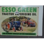 Metal Sign - Esso Green