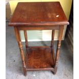 Oak Occasional Table with Shelf under