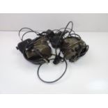 2x Peltor Tactical Headsets with Boom Microphone