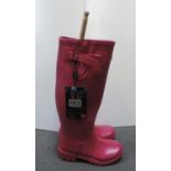 Pair of New Pink Wellington Boots - Size 3