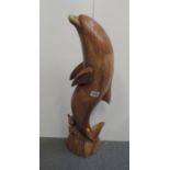 Large Treen Dolphin Ornament