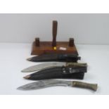 Genuine Ceremonial Gurkha Knives - Presented to RAF Sergeant on Leave in Hong Kong in 1986
