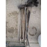 Drain Rods with Chimney Brushes