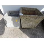 2x Garden Concrete Garden Planters