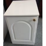 Modern White Cupboard and Two Drawer Chest