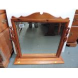 Pine Framed Bevel Edge Dressing Table Mirror
