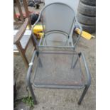 Garden Metal Seat and Table