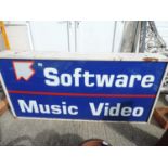 Metal Illuminated Sign - Software, Music, Video