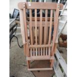 Folding Wooden Steamer type Chair - Requires repair
