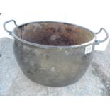 Old Cast Iron Cooking Pot