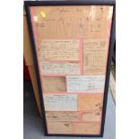 Framed Railway Ephemera