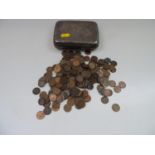 Cigarette Box and Contents - Pre Decimal Coins