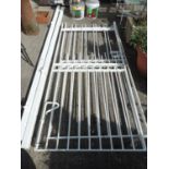 Pair of Metal Garden Gates with Hangings