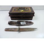 Cash Tin and Knife