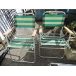 Pair of Folding Garden Chairs