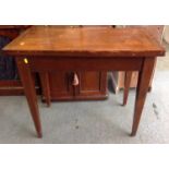 Edwardian Mahogany Flip Top Tea Table