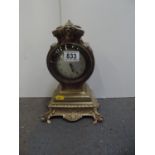 Brass Mantle Clock