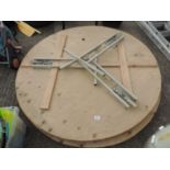 3x 1400mm Diameter Trestle Tables