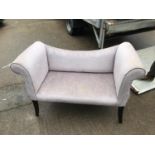 Small Fabric Upholstered Settee