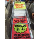 Quantity of Advertising Sandwich Boards