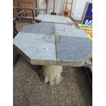 Pair of Concrete Garden Pedestal Tables