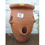 Wall Mounted Terracotta Strawberry Planter