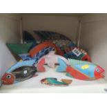 Painted Fish Ornaments