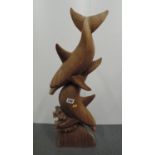 Large Treen Dolphin Ornament
