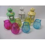 6x New Glass Candle Holders and 3x New Candle Lanterns