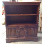 Old Charm Book Case with Cupboard under