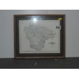 Framed Map - Devonshire