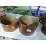 2x Copper Pans