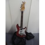 Squire Stratocaster Style Guitar with Bag, Strap and Lead