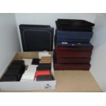 Various Coin Collectors Boxes and Trays (Empty)