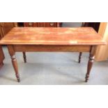 Victorian Mahogany Table on Turned Legs