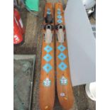 Pair of Wooden Water Skis