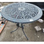 Metal Garden Table