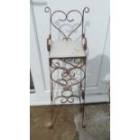 Unusual Wrought Iron Chair