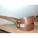 3x Copper Pans