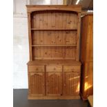 Solid Pine Dresser - Three Drawers and Three Cupboards